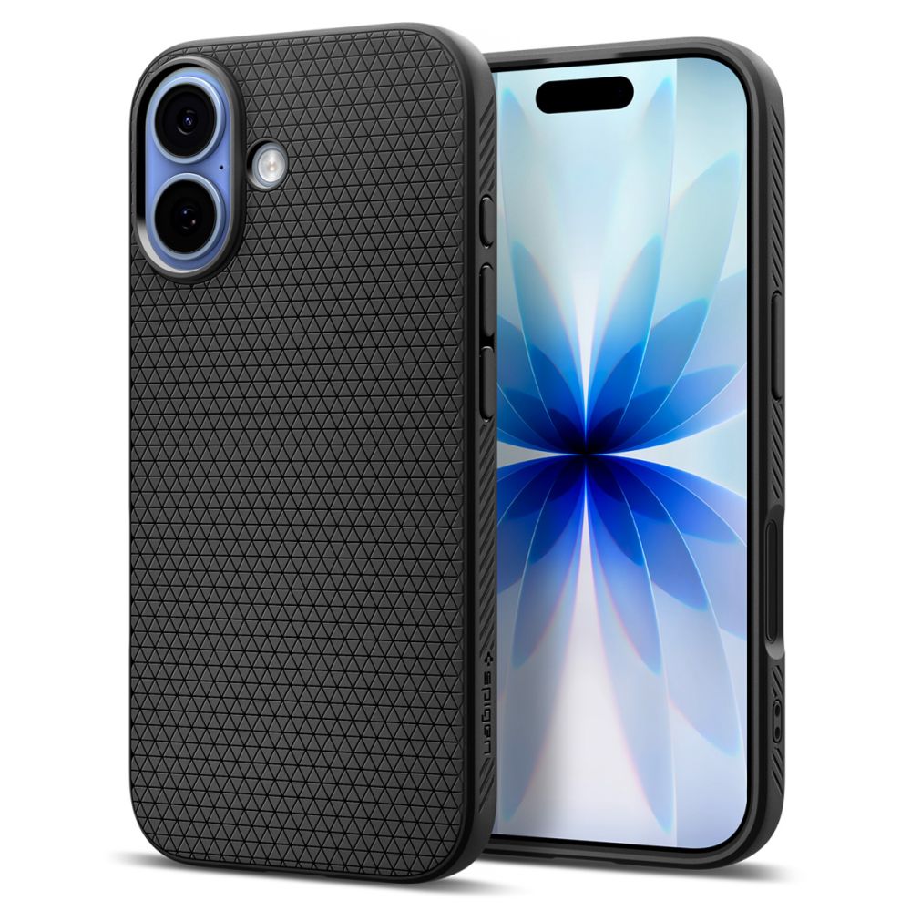 Spigen Liquid Air-etui til iPhone 17 - mat sort