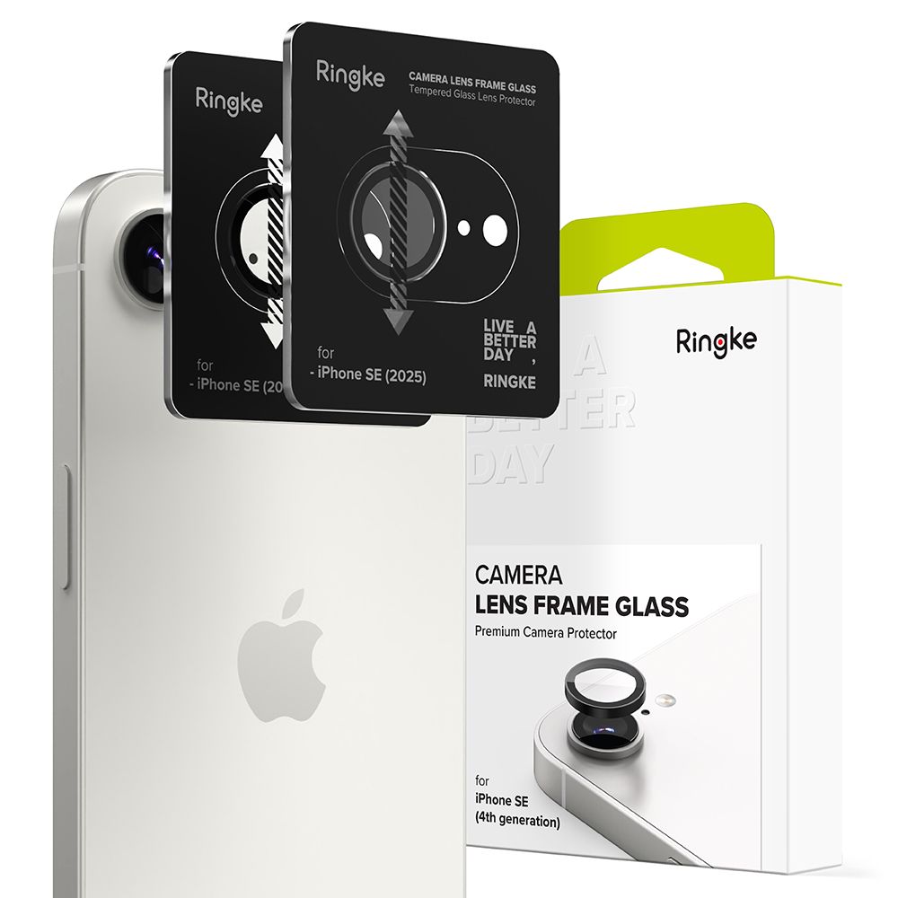 Ringke Camera Frame Protector 2-pack til iPhone 16e - Sort
