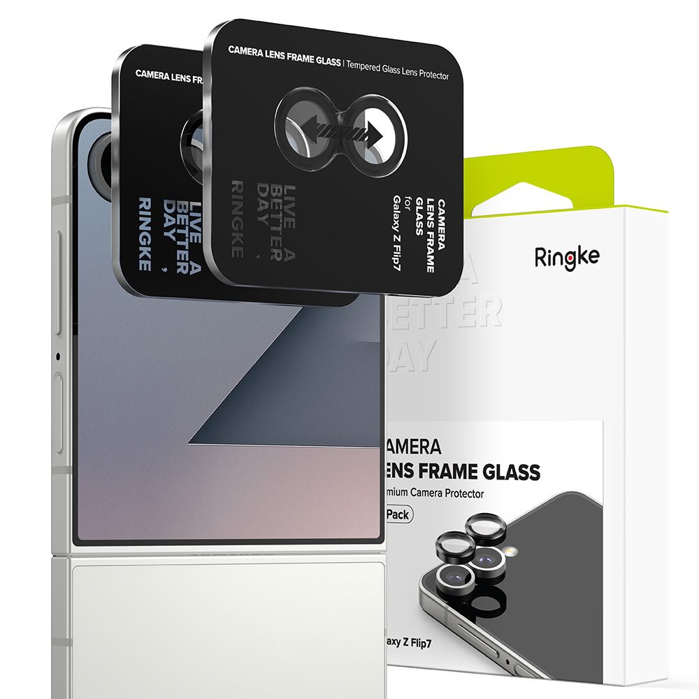 Ringke Camera Frame Protector 2-pack til Samsung Galaxy Z Flip 7 - Sort