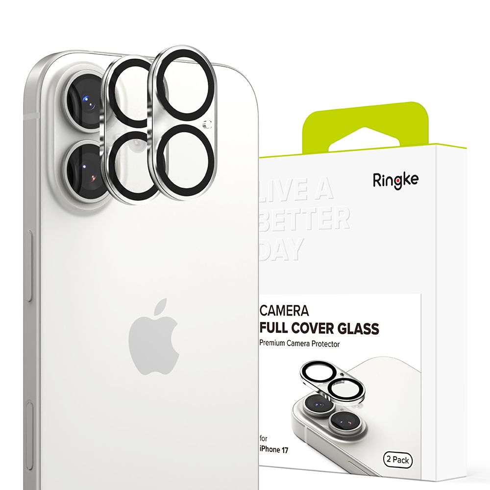 Ringke Camera Full Cover 2-pack til iPhone 17 - Sort