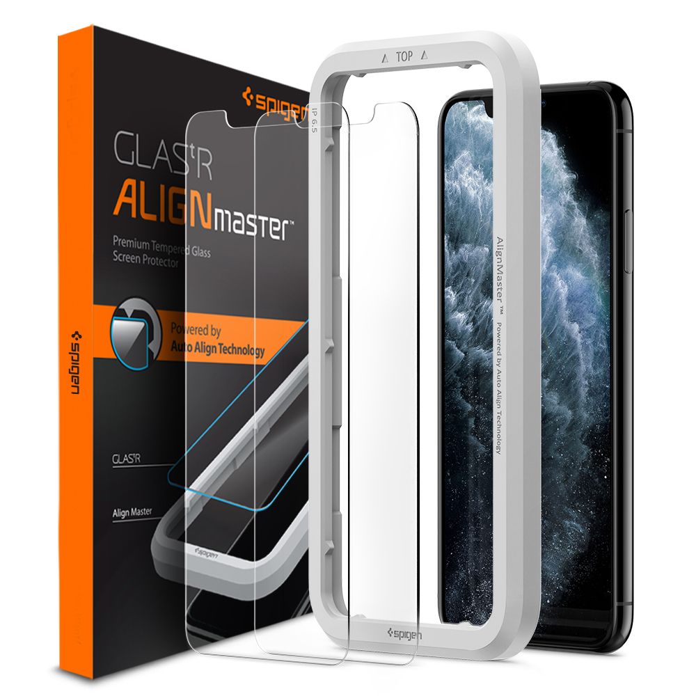 Spigen ALM Glas.tR Slankt hærdet glas til iPhone 11 / XR - 2 stk.