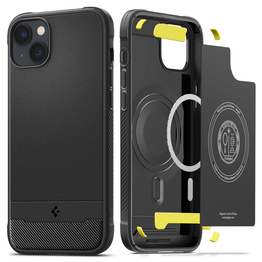 Spigen Rugged Armor Mag Case med MagSafe til iPhone 14 - mat sort