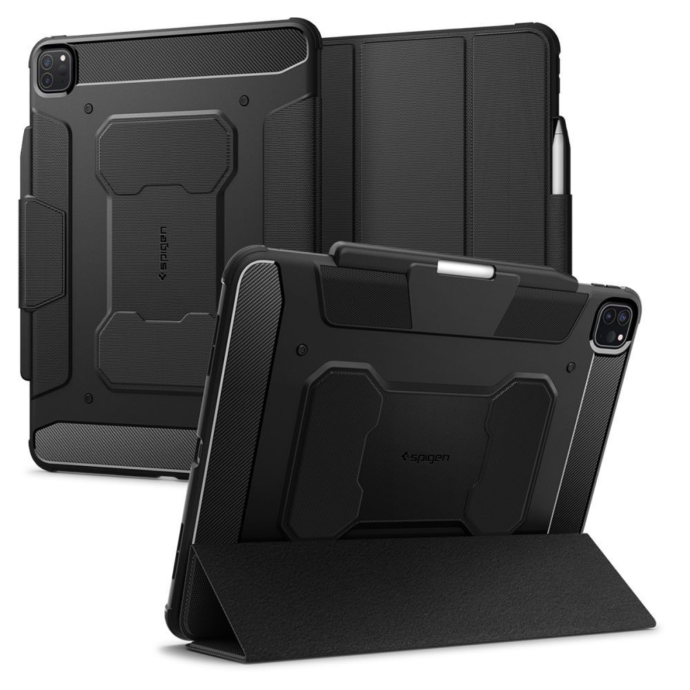 Spigen Rugged Armor Pro-etui til iPad Pro 13" 2024 - Sort