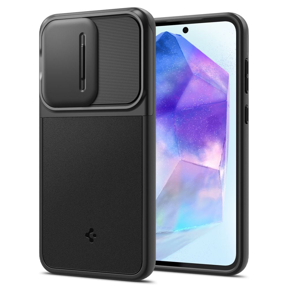 Spigen Optik Armor-etui til Samsung Galaxy A55 5G - Sort