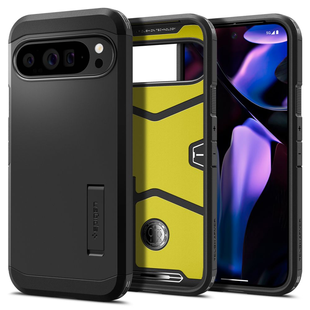 Spigen Tough Armor-etui til Google Pixel 9 Pro XL - Sort