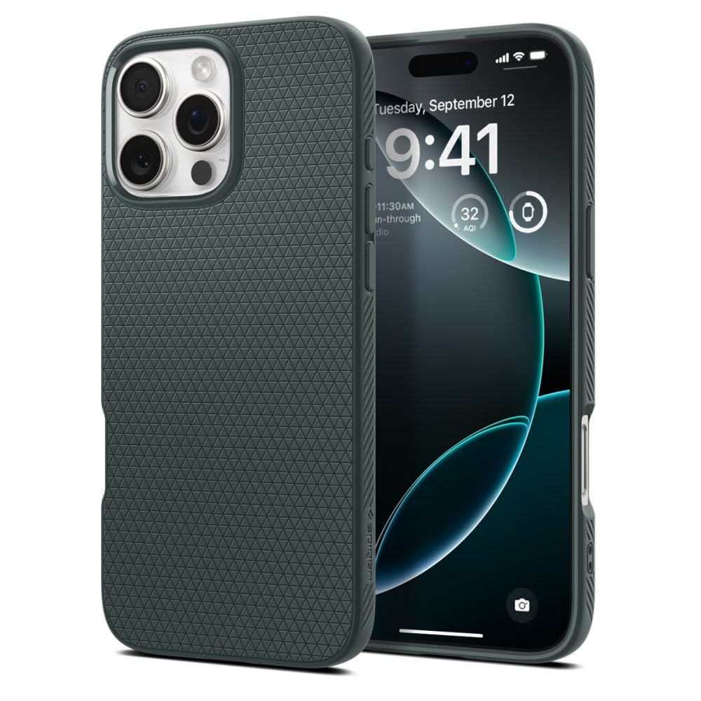 Spigen Liquid Air-etui til iPhone 16 Pro Max - grøn