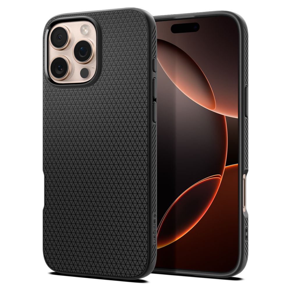 Spigen Liquid Air iPhone 16 Pro-kuffert - sort