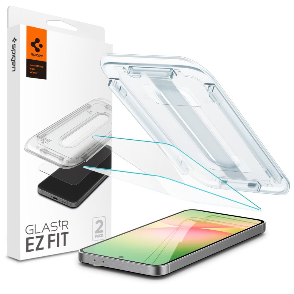 Spigen Glas.tR EZ Fit hærdet glas til Samsung Galaxy S24 FE (2 stk.)