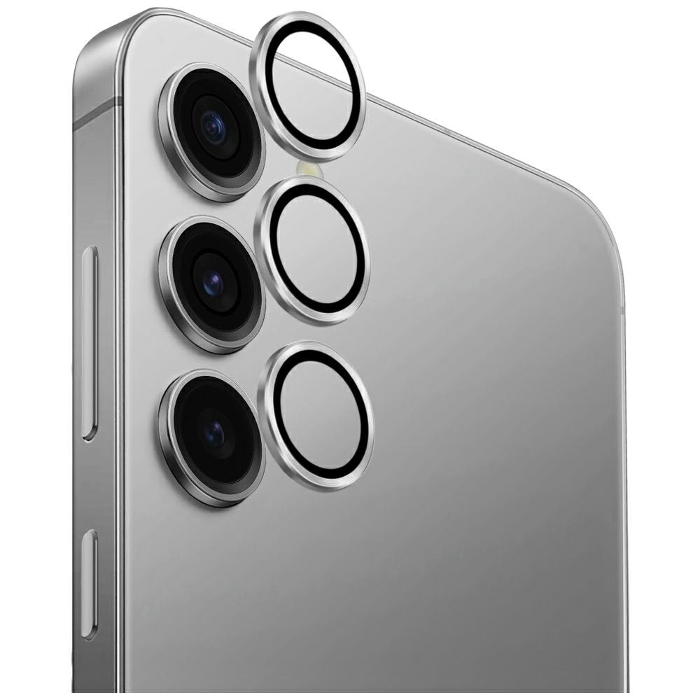 Uniq Optix-kameralinse i aluminium til Samsung Galaxy S25 - Sølv