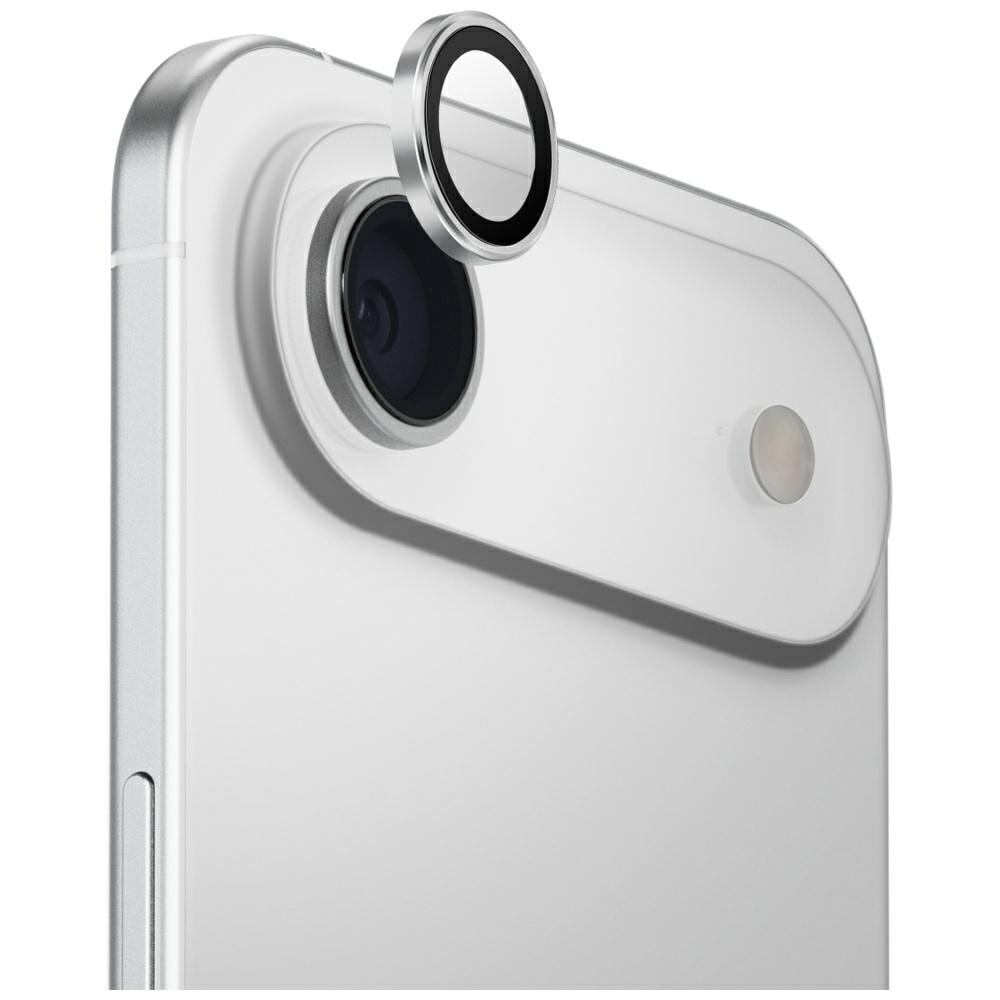 Uniq Optix Aluminum Camera Lens Protector til iPhone Air med applikator - Sølv