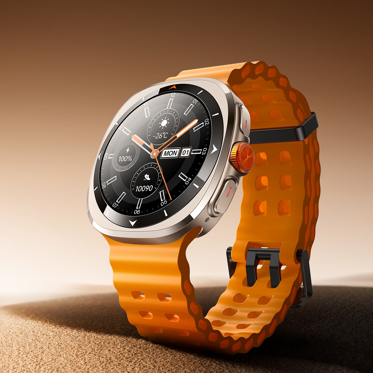 Joyroom Venture Series JR-FV2 Sport Smartwatch med opkaldsmodtagelsesfunktion - Orange