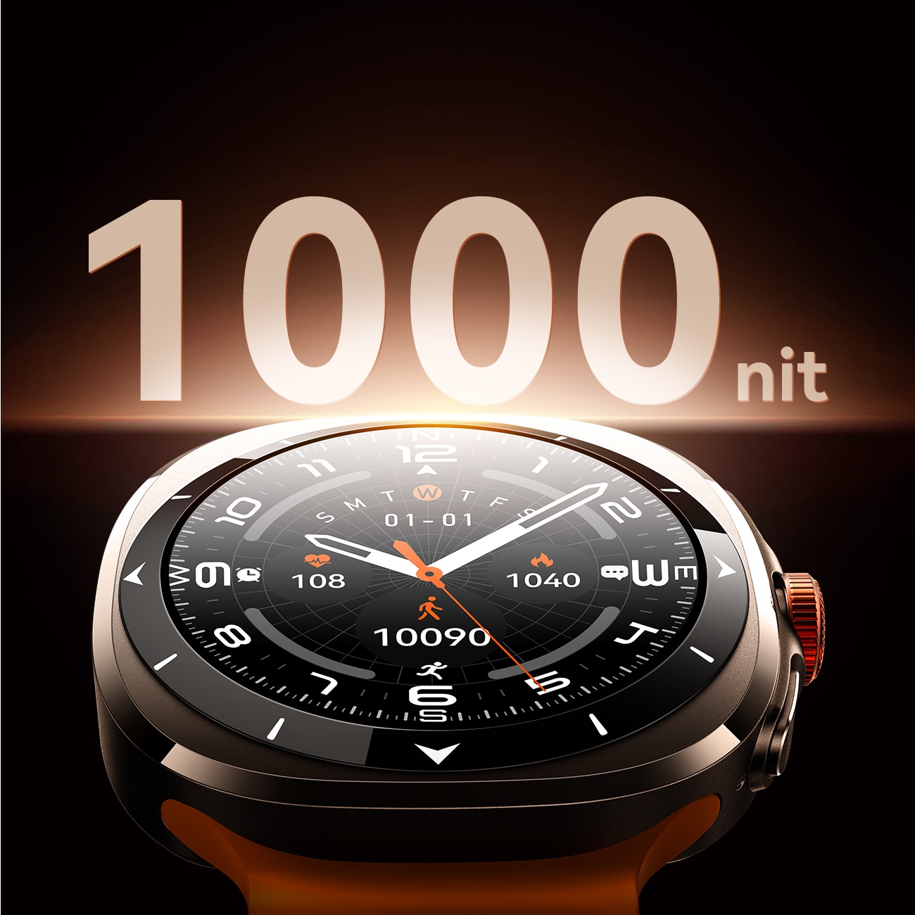 Joyroom Venture Series JR-FV2 Sport Smartwatch med opkaldsmodtagelsesfunktion - Orange