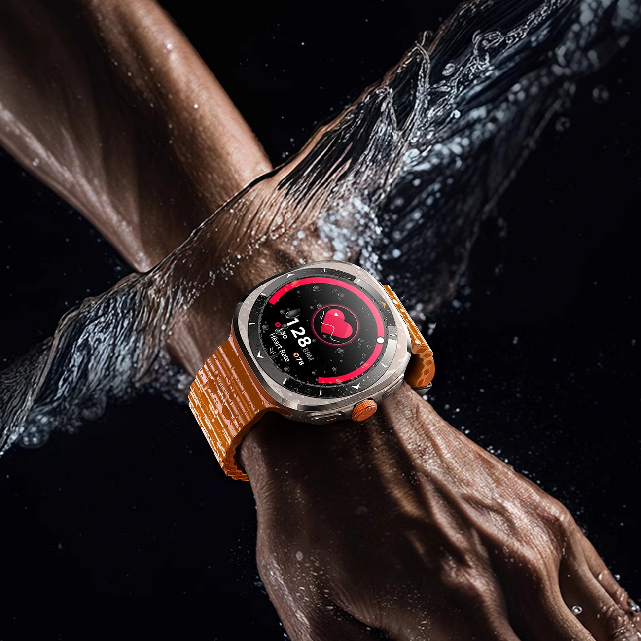 Joyroom Venture Series JR-FV2 Sport Smartwatch med opkaldsmodtagelsesfunktion - Orange