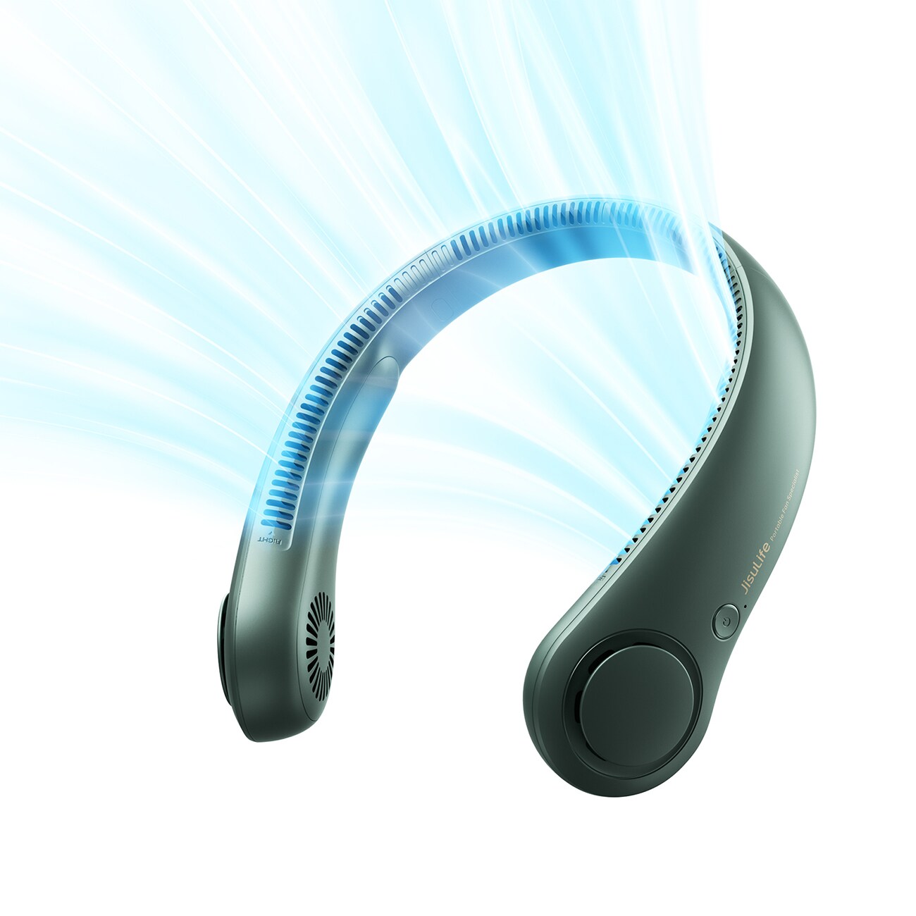 Jisulife halsventilator Life3 bærbar USB-halsventilator - grøn