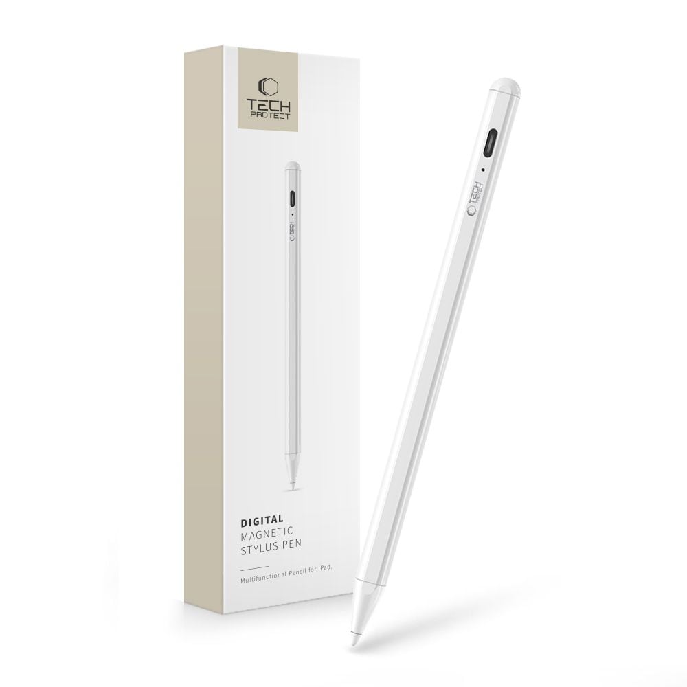 Tech-Protect Digital Stylus Magnetic til iPad - Hvid