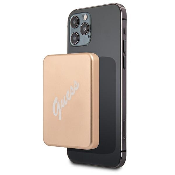 Guess Induktiv powerbank 5W GUPBMSVSLG 3000mAh guld/guld MagSafe