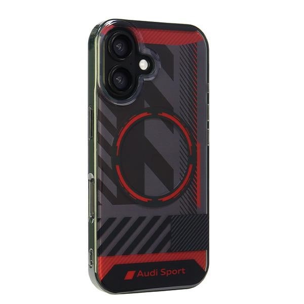 Audi IML Sport MagSafe iPhone 16 6,1" sort/sort hardcase AUS-IMLMIP16-RSQ/D2-BK