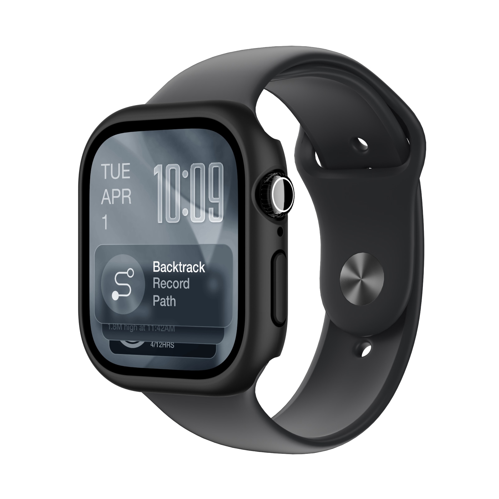 AmazingThing Minimal beskyttelsesetui til Apple Watch Series 11 46mm - Sort