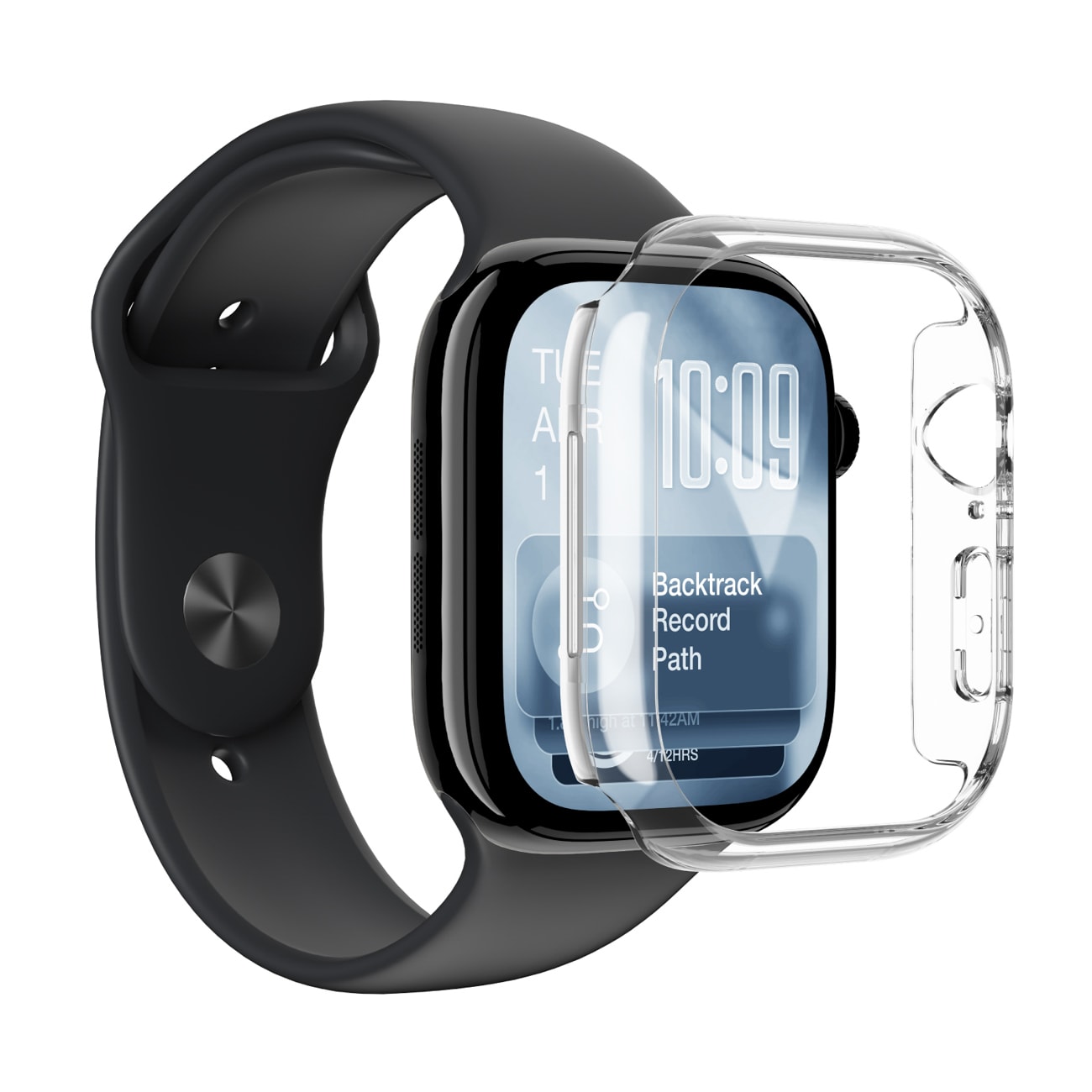AmazingThing Minimal beskyttelsesetui til Apple Watch Series 11 42mm - Klar