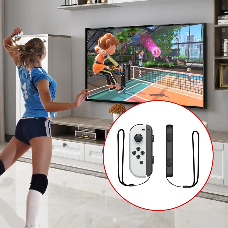 Nintendo Switch Sports tilbehørspakke 10 dele / familiepakke / sportsudstyr til Joy-Con i rød og blå