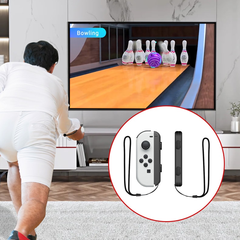 Nintendo Switch Sports tilbehørspakke 10 dele / familiepakke / sportsudstyr til Joy-Con i rød og blå