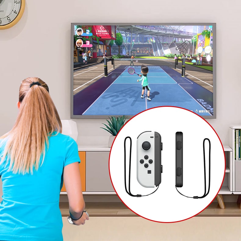 Nintendo Switch Sports tilbehørspakke 10 dele / familiepakke / sportsudstyr til Joy-Con i rød og blå