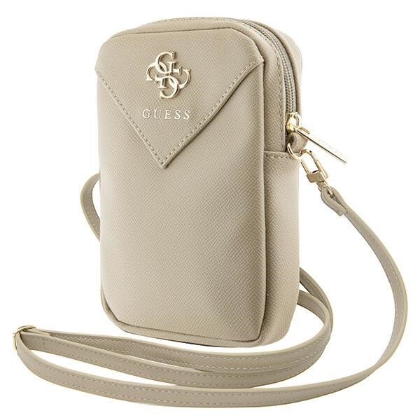 Guess Zip Triangle 4G-telefontaske - guld