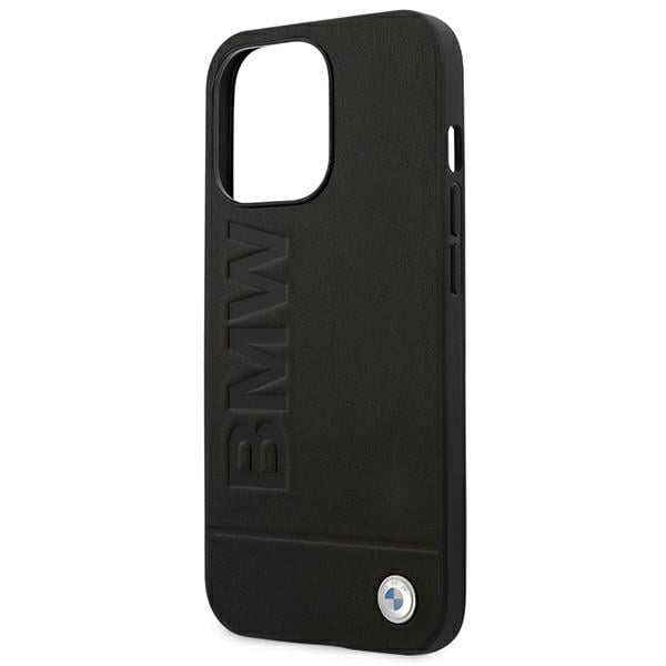 BMW Stempeltaske i læder til iPhone 14 Pro - Sort