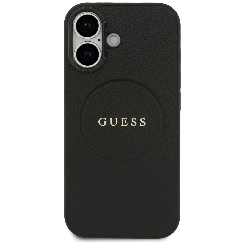 Guess Grained Ring MagSafe-etui til iPhone 17 - sort