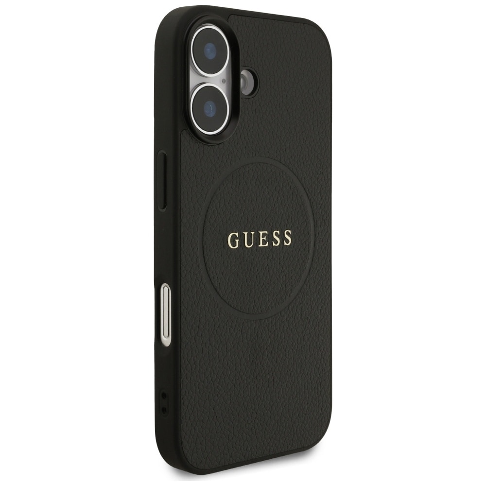 Guess Grained Ring MagSafe-etui til iPhone 17 - sort