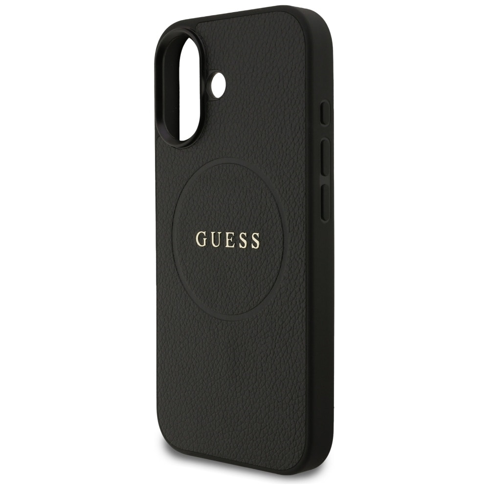 Guess Grained Ring MagSafe-etui til iPhone 17 - sort