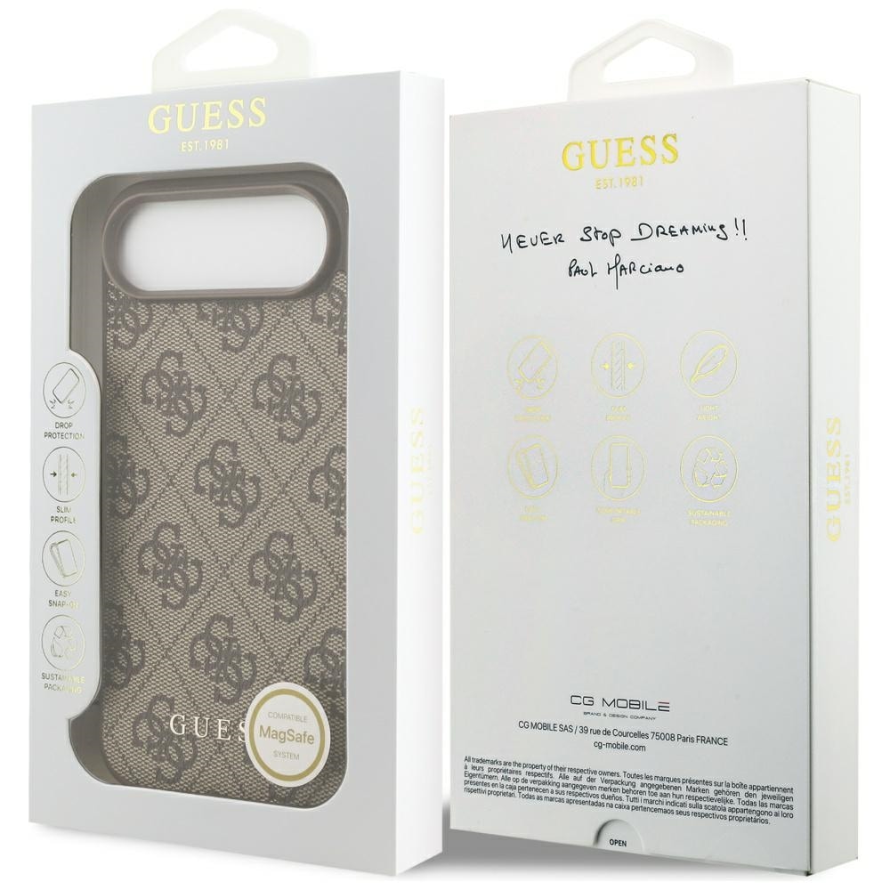Guess 4G Charms Collection MagSafe-etui til iPhone Air - brun