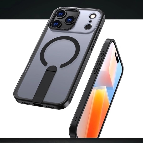 Hybrid Armor X-etui til Samsung Galaxy S26 Ultra med stativ, kompatibel med MagSafe - Sort