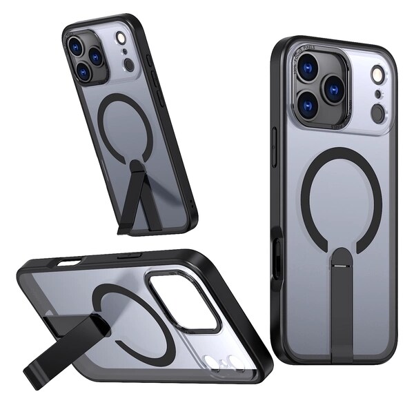 Hybrid Armor X-etui til Samsung Galaxy S26 Ultra med stativ, kompatibel med MagSafe - Sort
