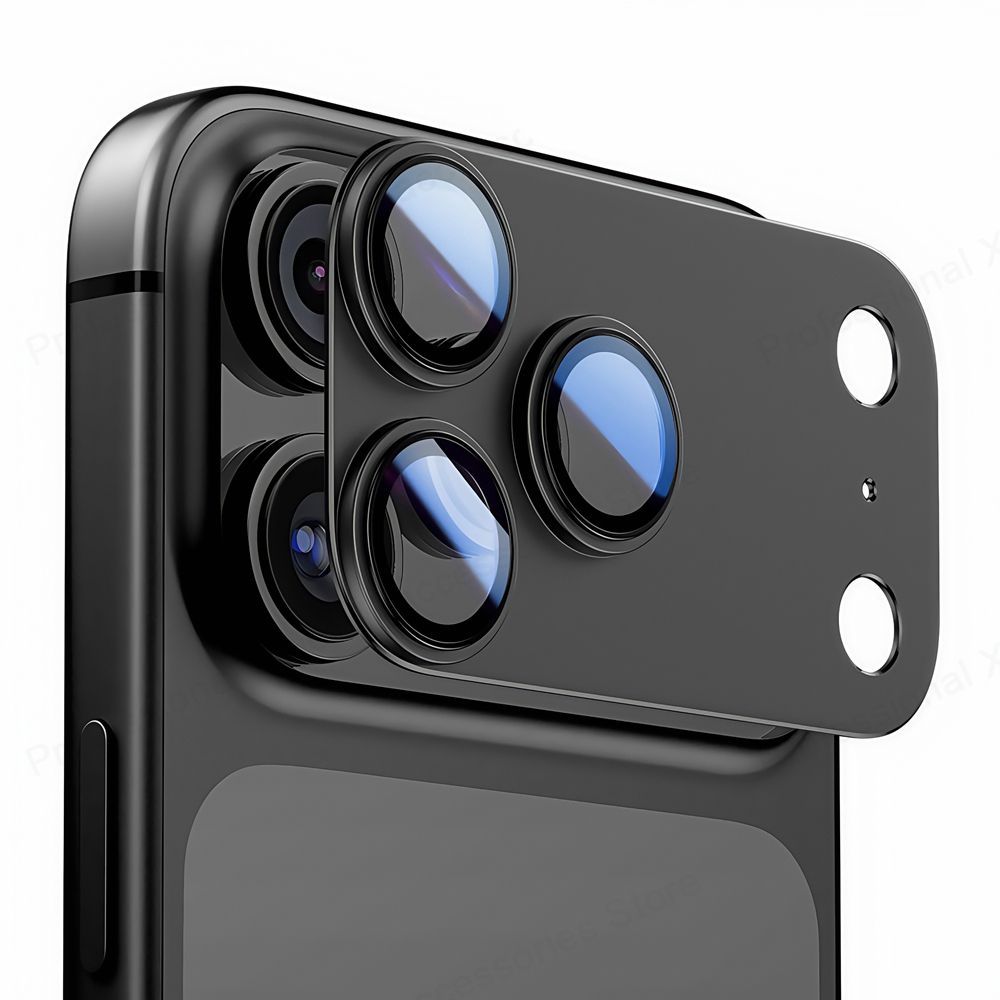 Tech-Protect Camfull Fit+ kameralinseglas til iPhone 17 Pro - marineblå