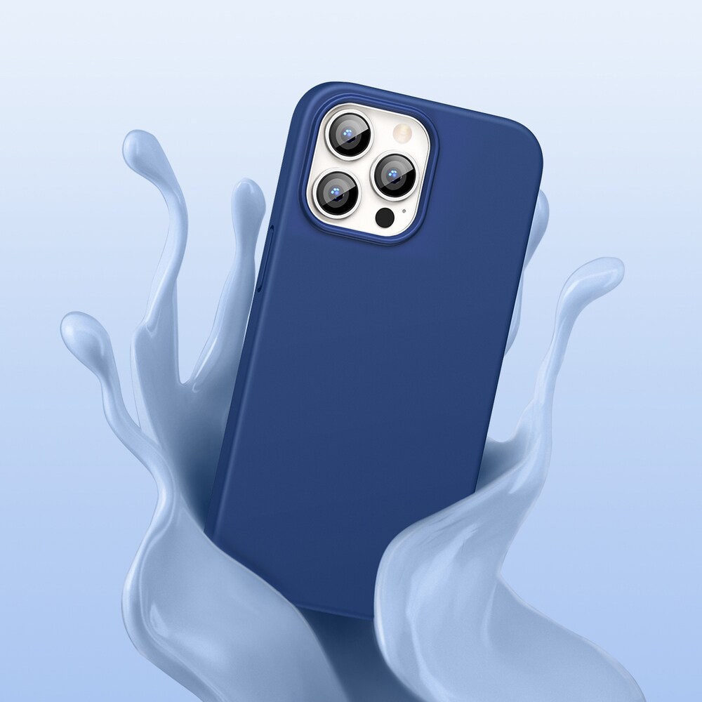 Ugreen Beskyttende silikoneetui gummi fleksibelt silikoneetui cover til iPhone 13 Pro blå