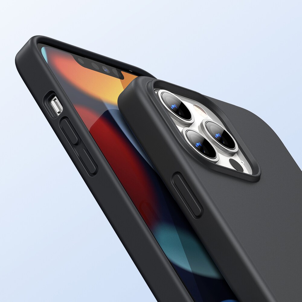 Ugreen Beskyttende silikoneetui gummi fleksibelt silikoneetui cover til iPhone 13 Pro Max sort