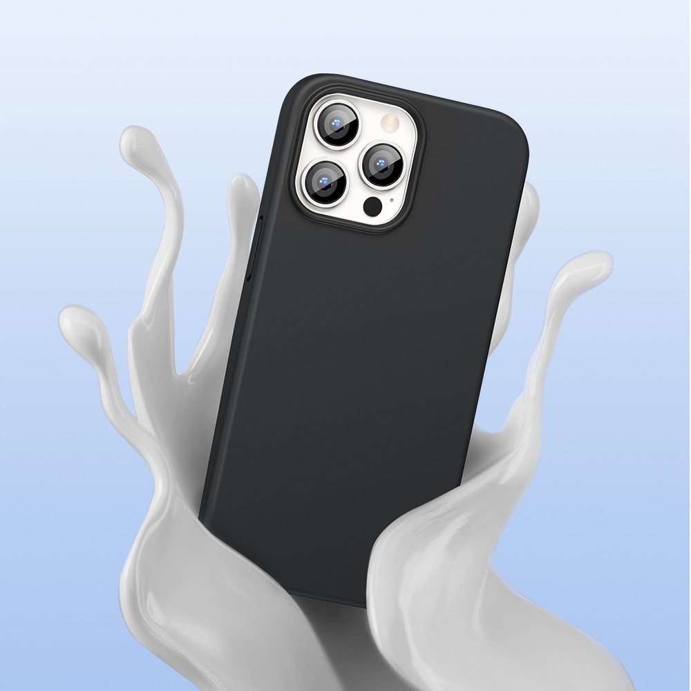 Ugreen Beskyttende silikoneetui gummi fleksibelt silikoneetui cover til iPhone 13 Pro Max sort