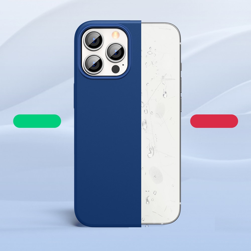 Ugreen Beskyttende silikoneetui gummi fleksibelt silikoneetui cover til iPhone 13 Pro Max blå