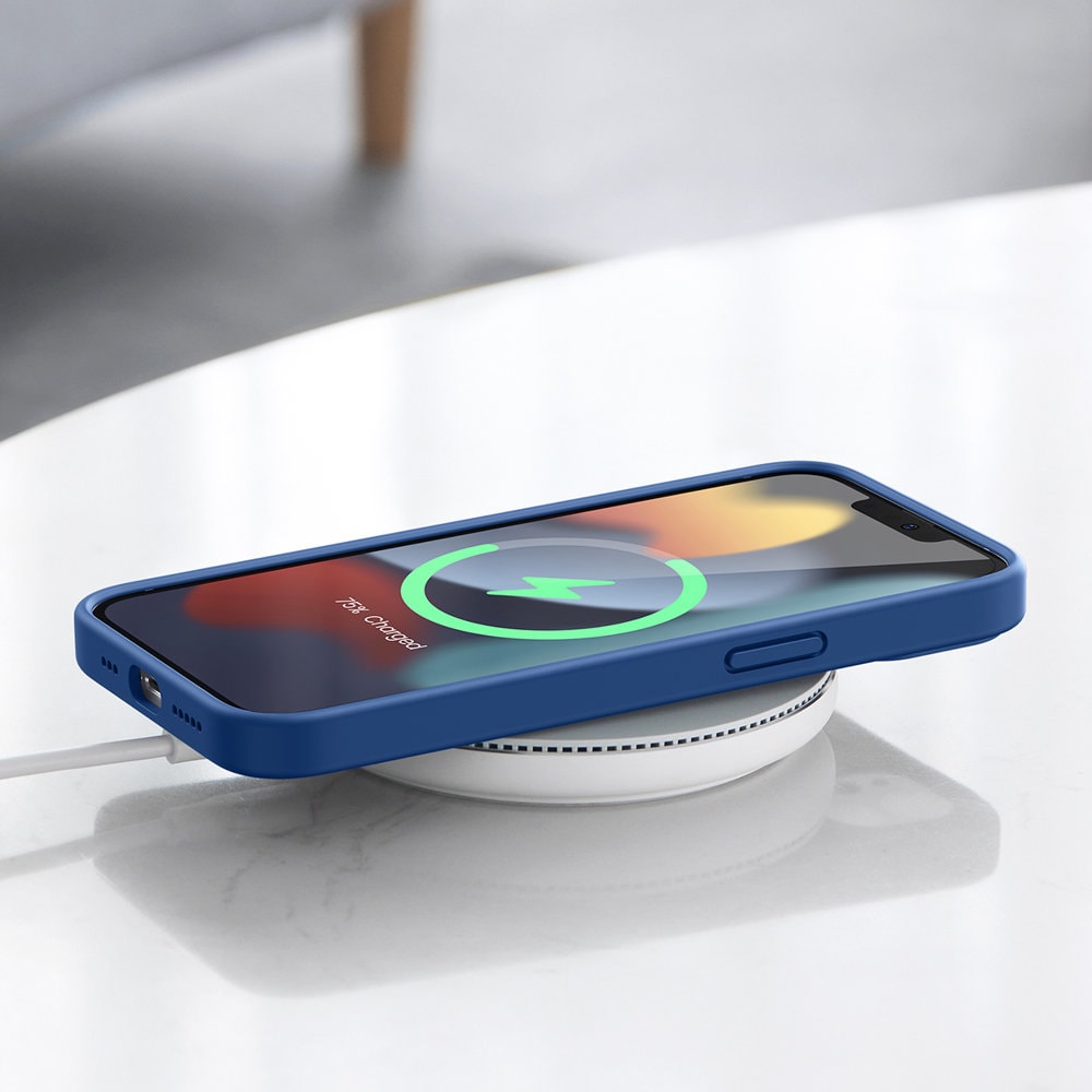 Ugreen Beskyttende silikoneetui gummi fleksibelt silikoneetui cover til iPhone 13 Pro Max blå