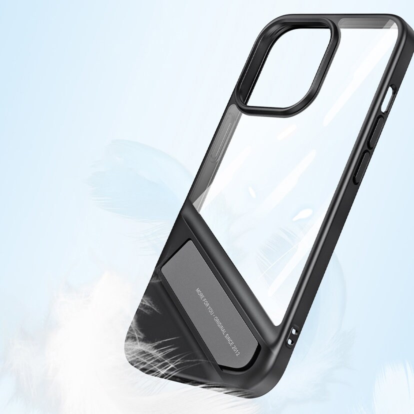 Ugreen Fusion Kickstand Case iPhone 13 Pro Hard Cover med geleramme og stander sort (90153)