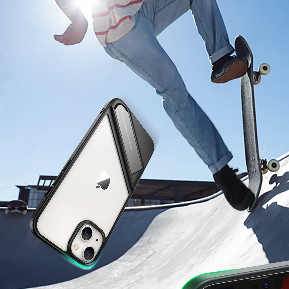 Ugreen Fusion Kickstand Case iPhone 13 Pro Hard Cover med geleramme og stander sort (90153)
