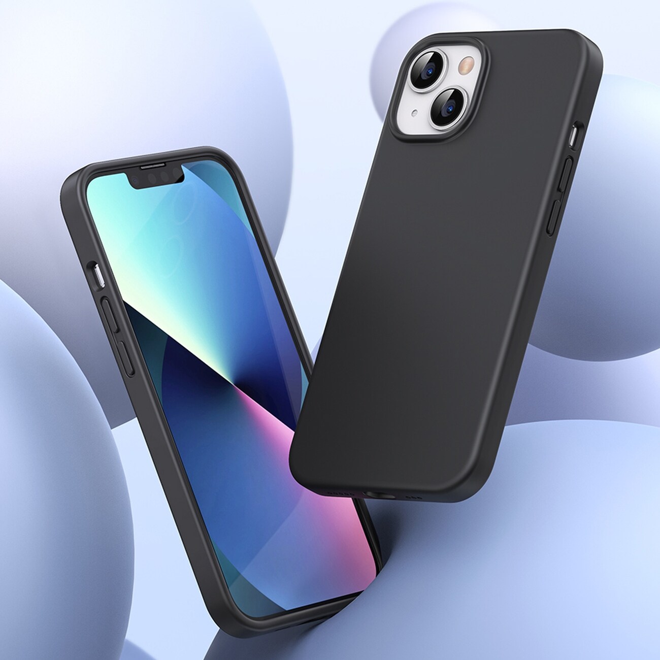 Ugreen LP626 Silky Silikone Beskyttelsesetui til iPhone 14 Plus Sort (90920)