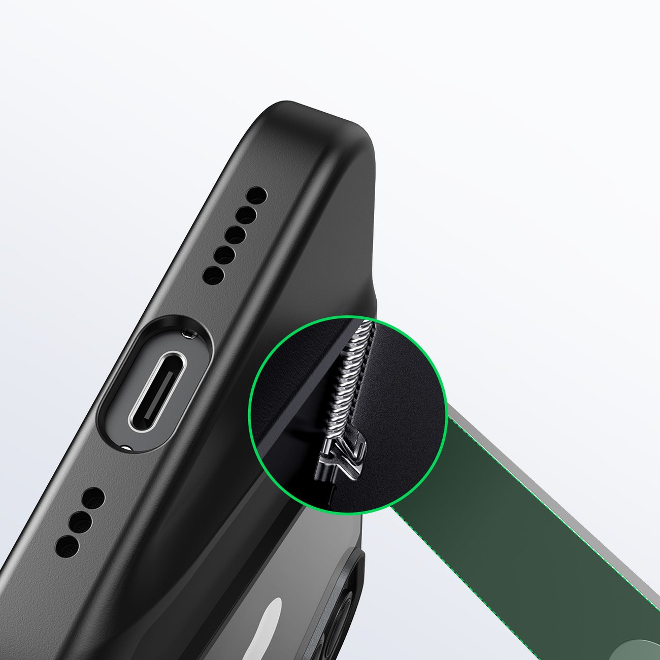 Ugreen LP634 Kickstand Hard Cover med geleramme og stativ til iPhone 14 Plus (90925)
