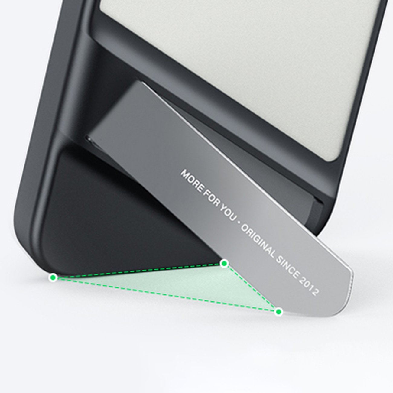 Ugreen LP635 Kickstand Hard Cover med geleramme til iPhone 14 Pro - Sort (90926)