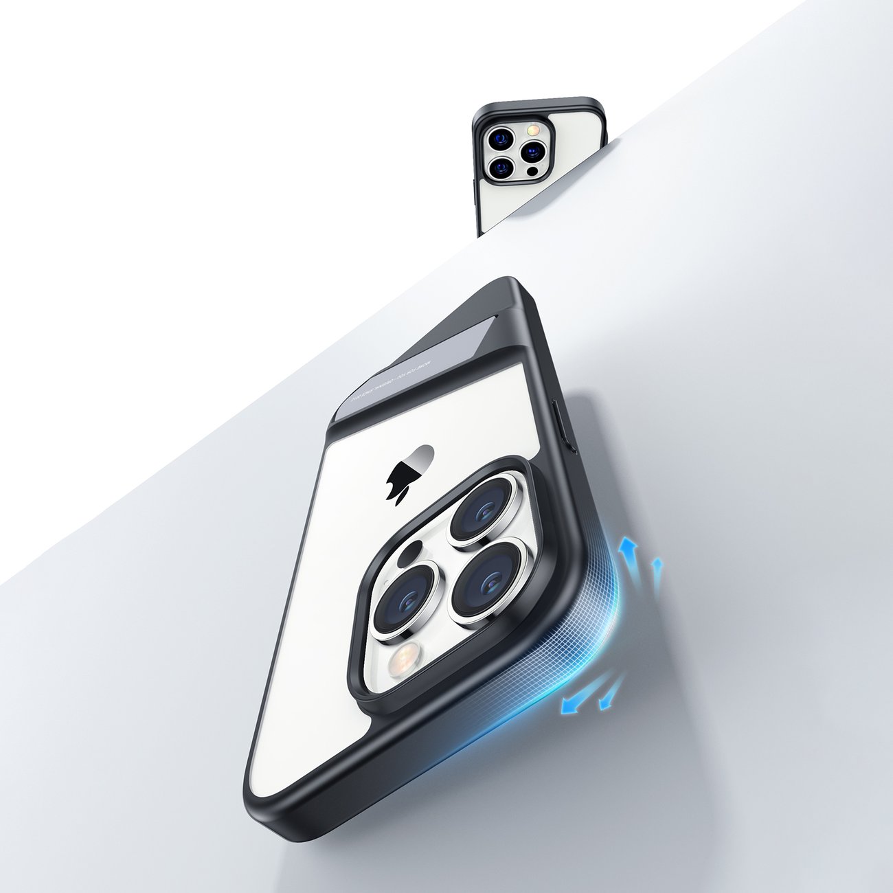 Ugreen LP635 Kickstand Hard Cover med geleramme til iPhone 14 Pro - Sort (90926)