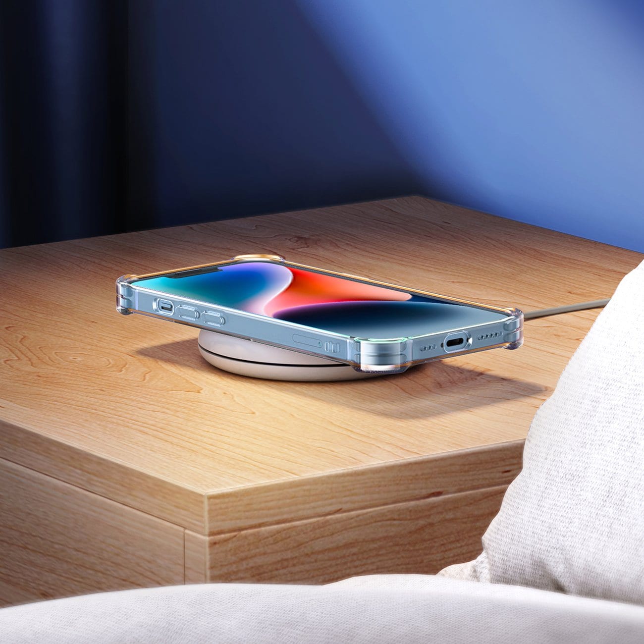 Ugreen Gel Bright Cushion beskyttelsesetui til iPhone 14 Plus Transparent (LP602)