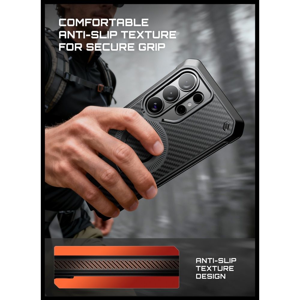 Supcase Unicorn Beetle Pro Mag MagSafe 2-sæt etui til Samsung Galaxy S26 Ultra - Sort
