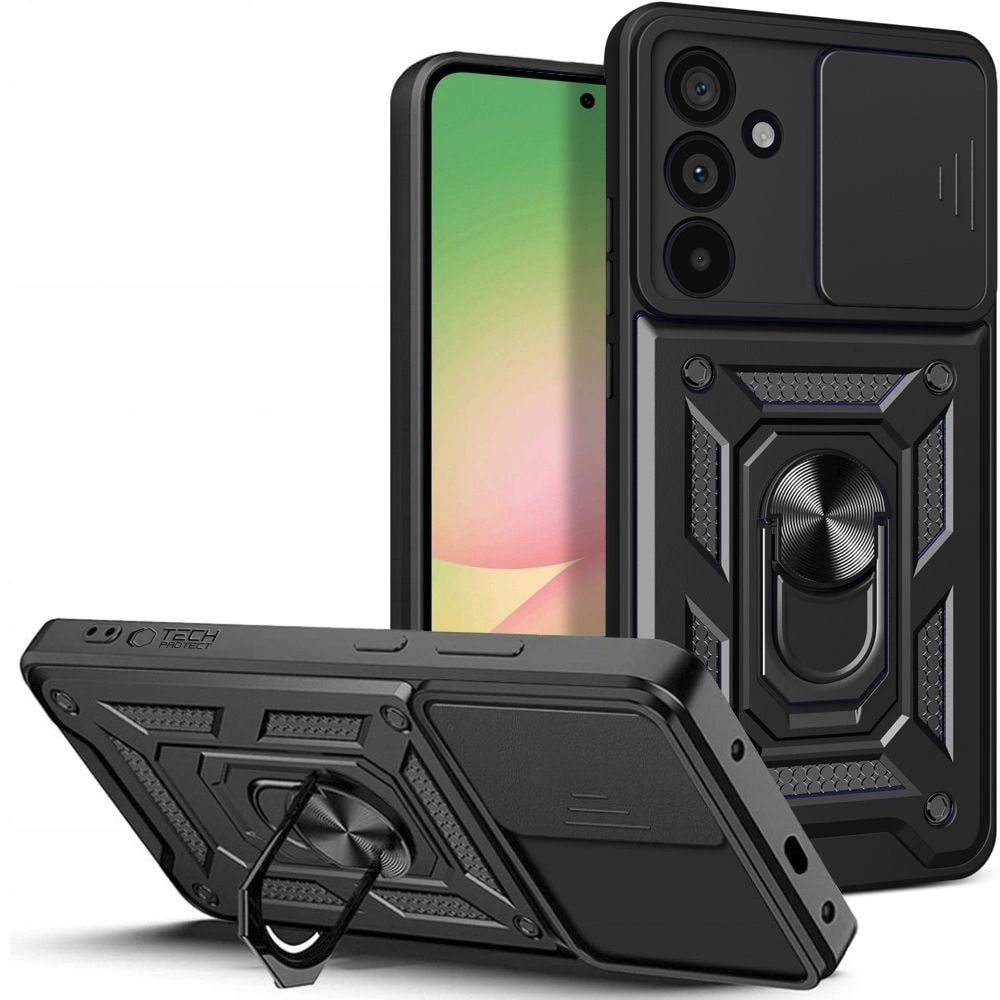 Tech-Protect CamShield Pro-etui til Samsung Galaxy A57 5G - Sort