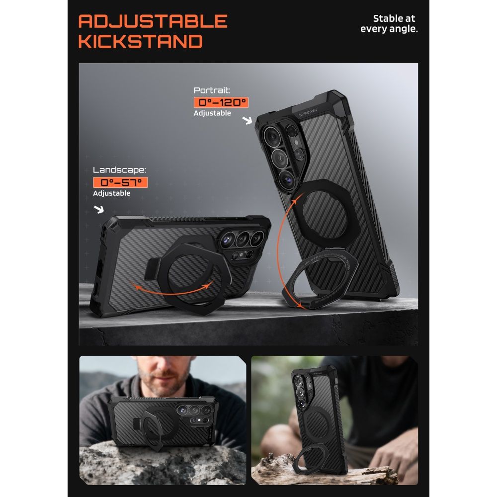 Supcase UB Grip Mag MagSafe-etui til Samsung Galaxy S26 Ultra - Sort